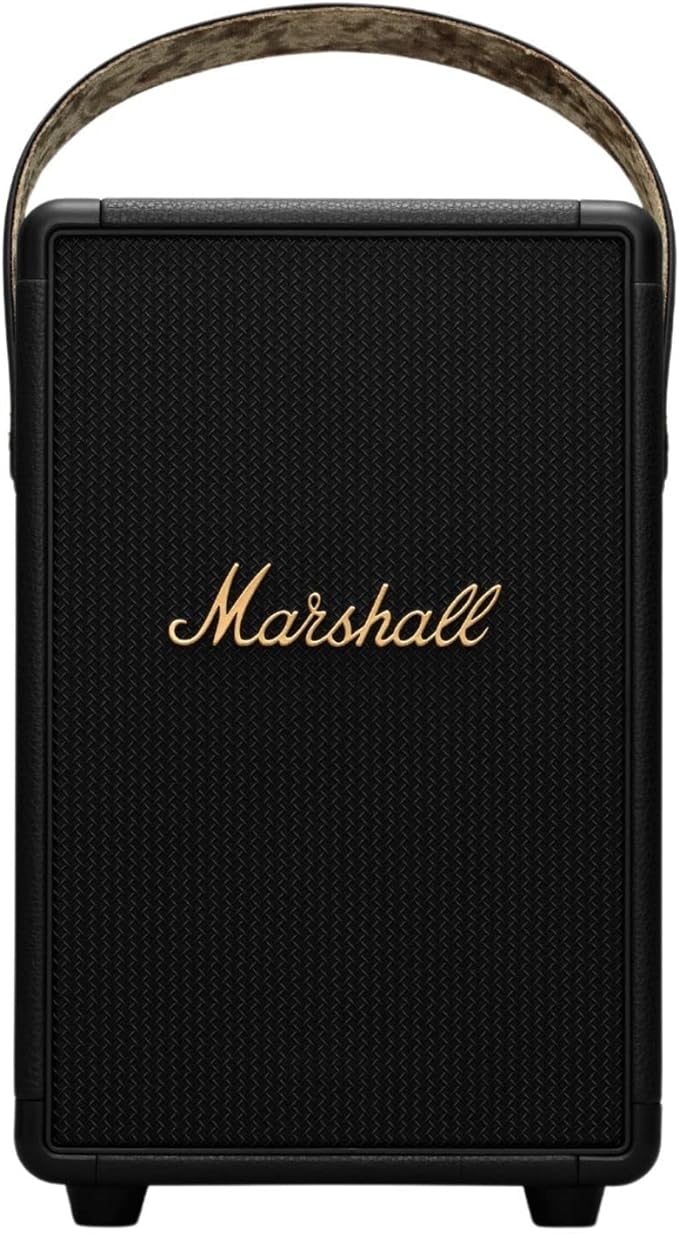 Marshall Tufton Portable Bluetooth Speaker, Black & Brass